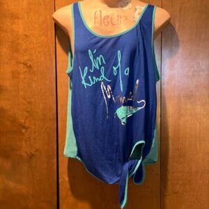 L’amour Nanette Lapore I’m Kind of a Mermaid Tank Top Size Medium NEW NWOT